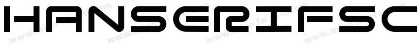 hanserifsc Regular字体转换